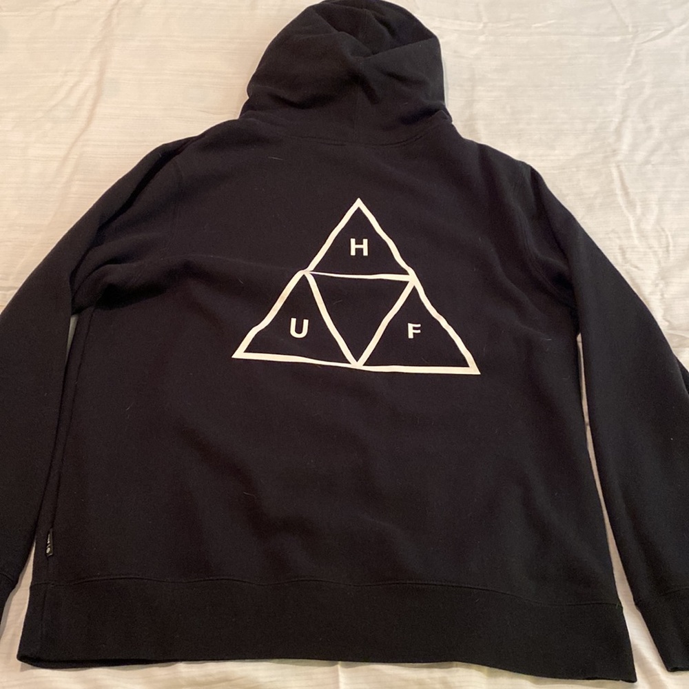 HUF Black Pull Over Hoodie Men’s XL - Picture 2 of 4